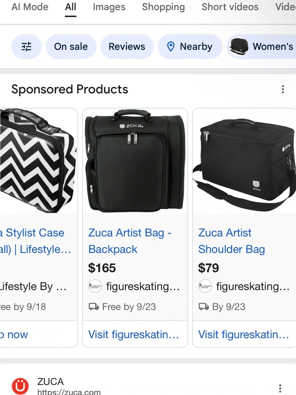 ZUCA Artist Backpack/Organizer Bag